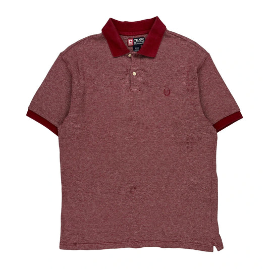 Chaps Ralph Lauren Polo Shirt - Large Red Cotton