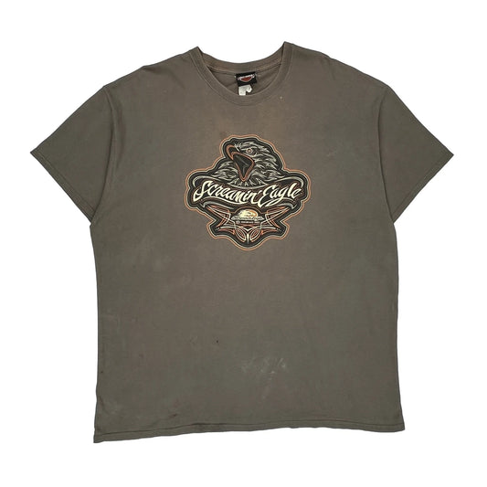 Harley Davidson Graphic T-Shirt - XL Grey Cotton
