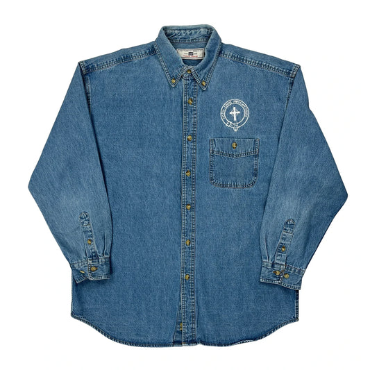 Lee Denim Shirt - Large Blue Denim