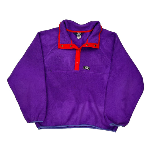 Made In USa Woolrich Fleece - Large Purple Polyester