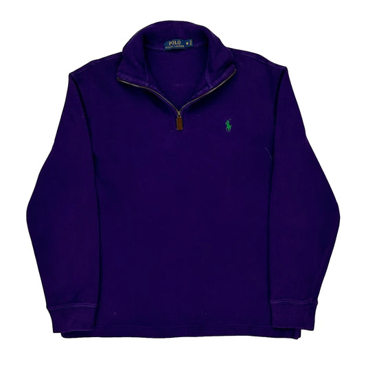 Polo By Ralph Lauren 1/4 Zip - Medium Purple Cotton