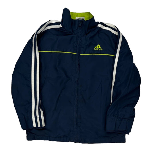 Age 5 Adidas Track Jacket - Small Blue Polyester