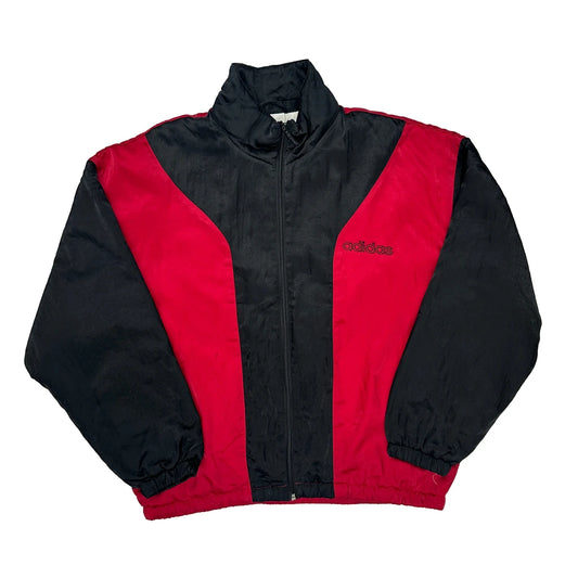 Adidas Graphic Track Jacket - Large Black Polyester