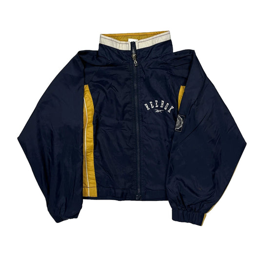 Vintage Age 6 Reebok Spellout Track Jacket - XS Navy Polyester