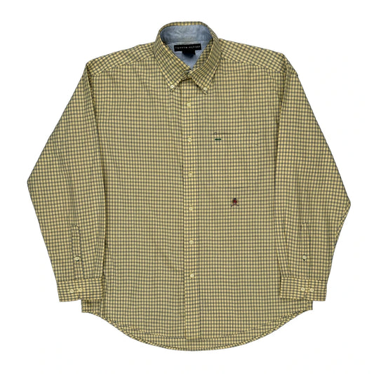 Tommy Hilfiger Checked Shirt - Large Blue Cotton