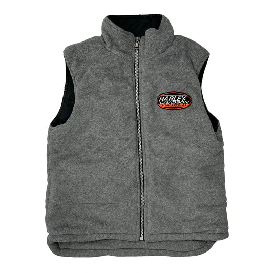 Age 7-8 Harley Davidson Gilet - Small Grey Polyester