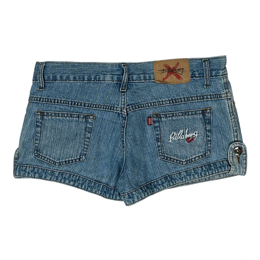 Billabong Mini Denim Shorts - 30W UK 6 Blue Denim