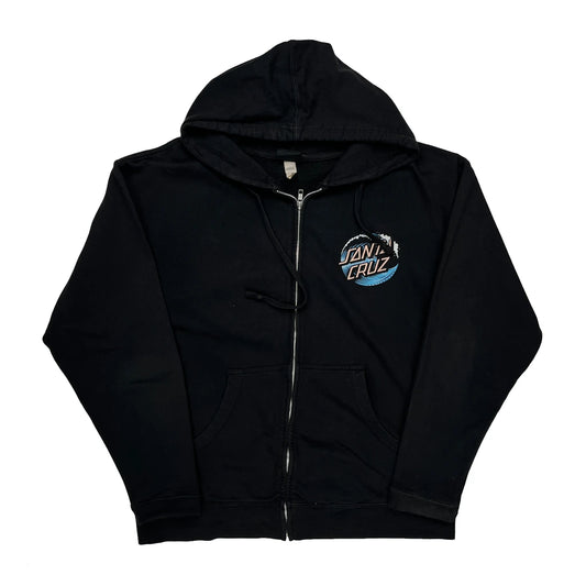 Vintage Santa Cruz Logo Santa Cruz Hoodie - XL Black Cotton