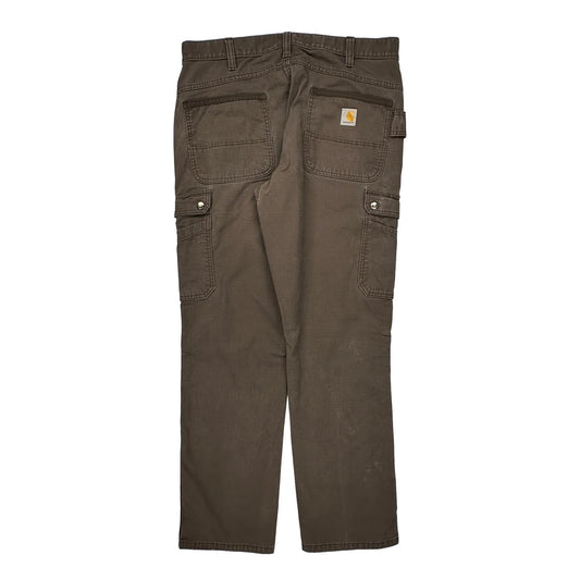 Carhartt Cargo Trousers - 36W 32L Brown Cotton