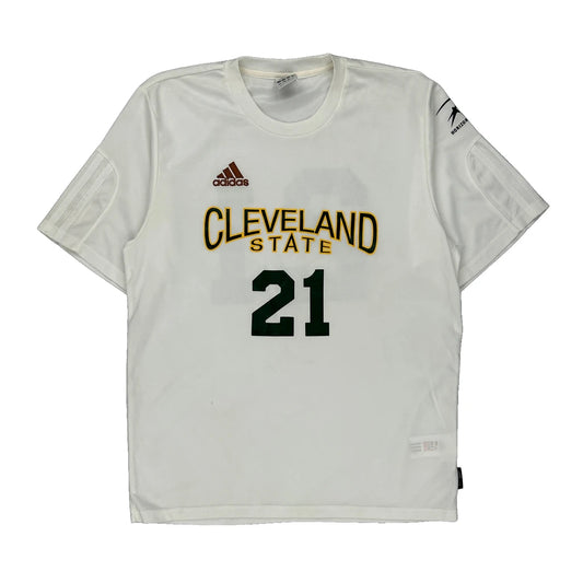 Cleveland State Adidas Football Shirt - Small White Polyester