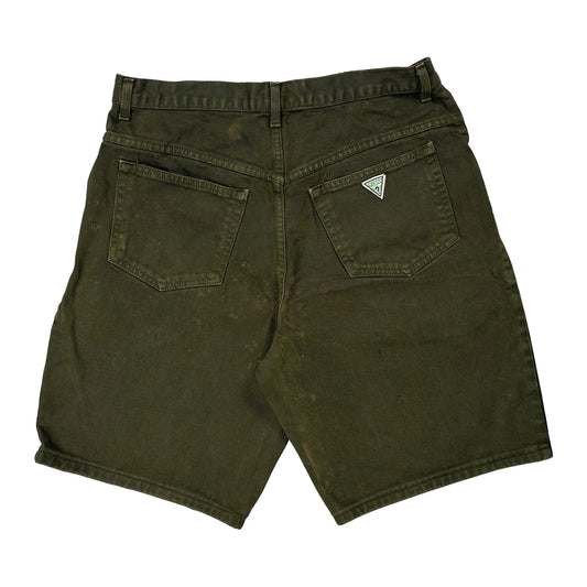 Vintage Guess Shorts - 32W 8L Green Cotton