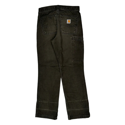 Carhartt Carpenter Trousers - 27W UK 8 Grey Cotton