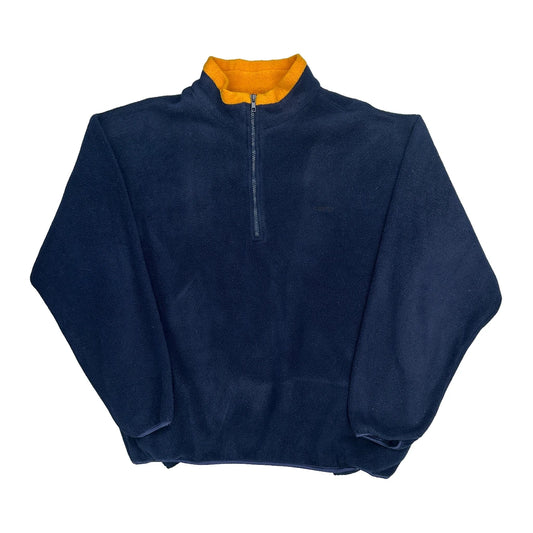 Guess 1/4 Zip - Large Yellow Polyester