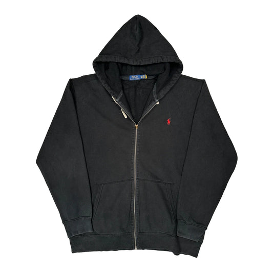 Vintage Polo By Ralph Lauren Tall Hoodie - XL Black Cotton
