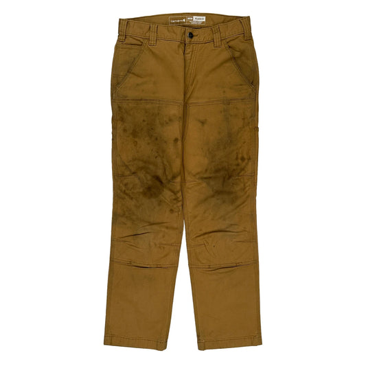 Carhartt Double Knee Carpenter Trousers - 30W 30L Brown Cotton