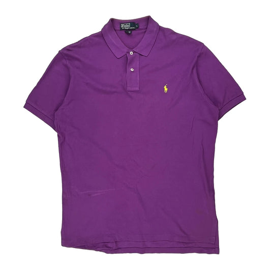 Polo By Ralph Lauren Polo Shirt - Large Purple Cotton