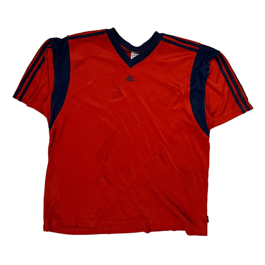 Adidas Football Shirt - XL Navy Polyester