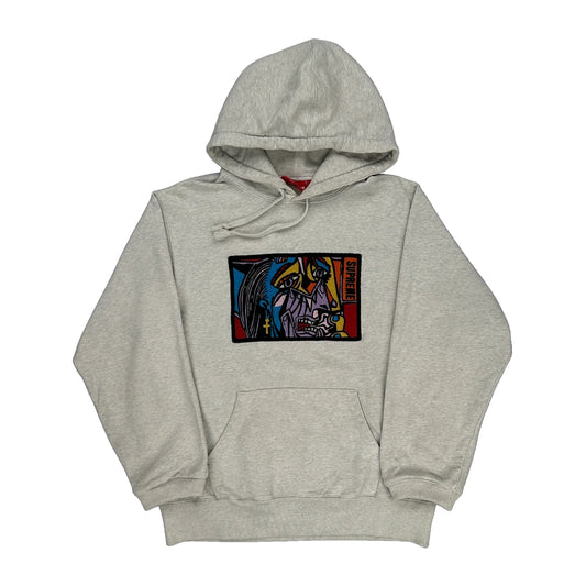Weeping Woman Picasso Supreme Hoodie - Medium Grey Cotton