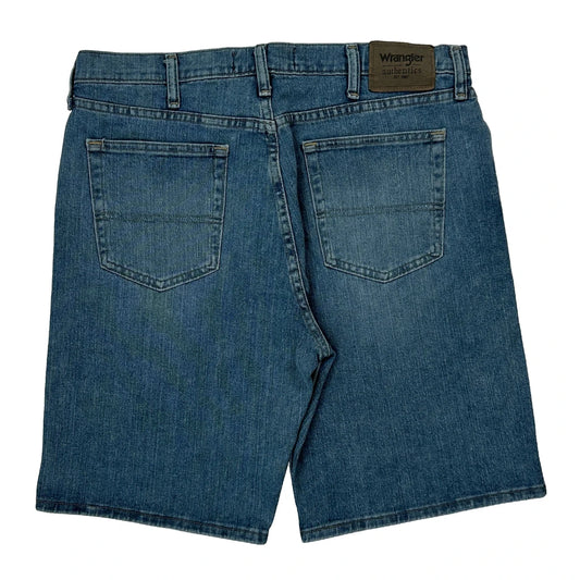 Wrangler Denim Shorts - 34W 10L Blue Cotton