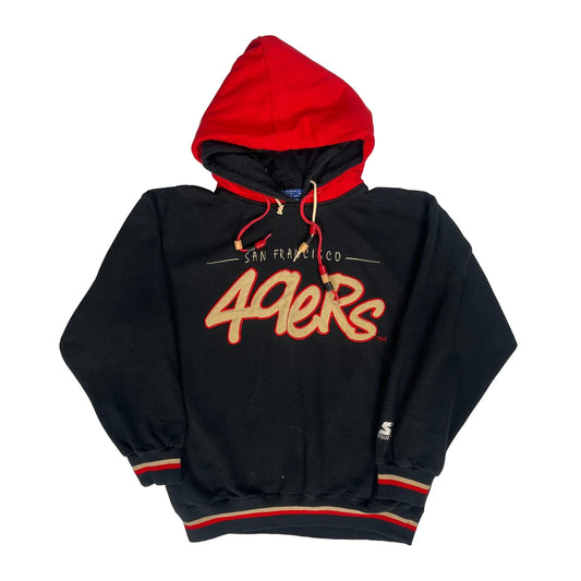 San Francisco 49Ers Starter Nfl Hoodie - Large Black Polyester Blend