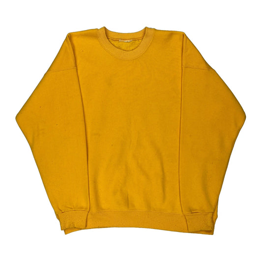 Unbranded Sweatshirt - XL Yellow Cotton