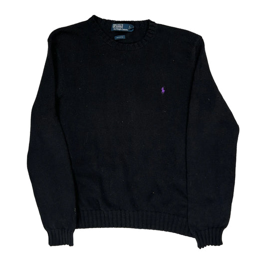 Polo By Ralph Lauren Jumper - Medium Black Cotton