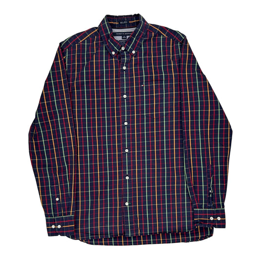 Tommy Hilfiger Checked Shirt - Small Multicoloured Cotton