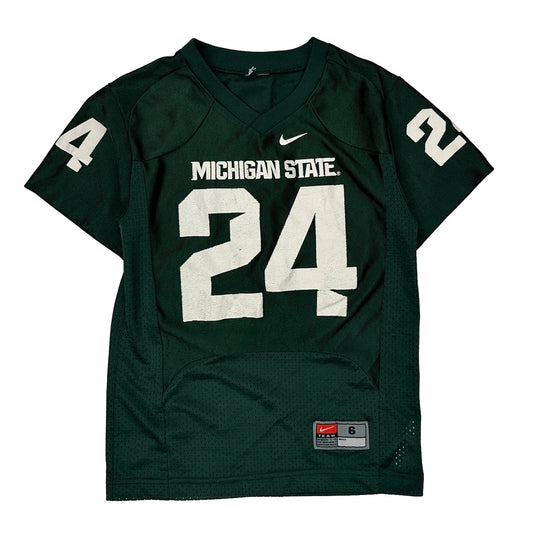 Michigan State Nike Football Jersey - XS Green Polyester