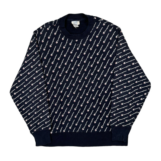 Reverse Weave Champion Sweatshirt - XL Navy Cotton