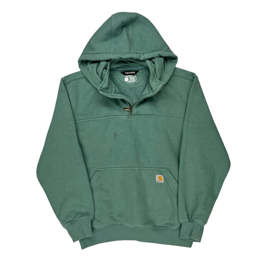 Carhartt Hoodie - Large Green Cotton Blend