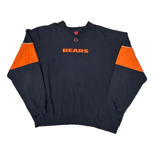 Vintage Bears Nfl Sweatshirt - XL Navy Cotton