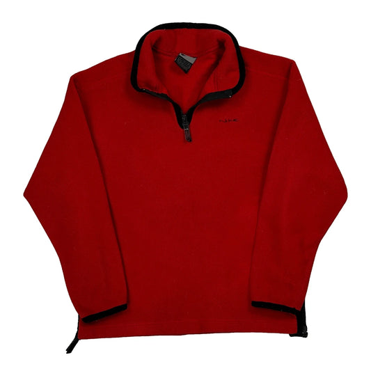 Vintage Nike Fleece - Medium Red Polyester