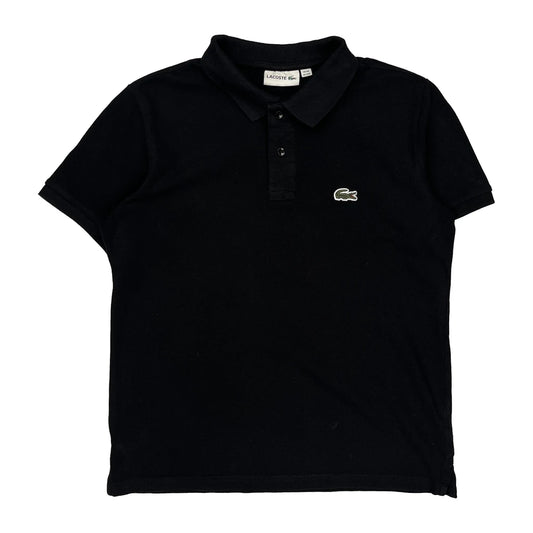 Lacoste Polo Shirt - Small Black Cotton