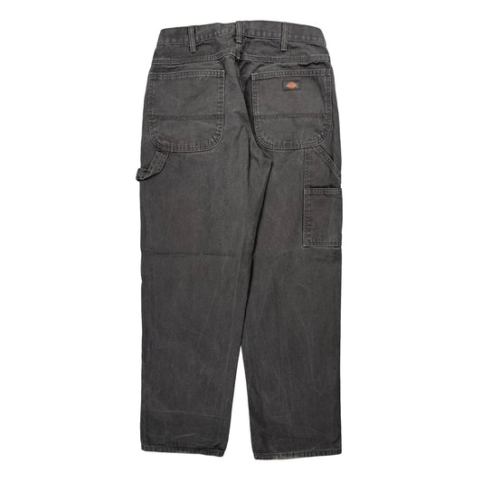 Vintage Dickies Carpenter Trousers - 31W 30L Grey Cotton