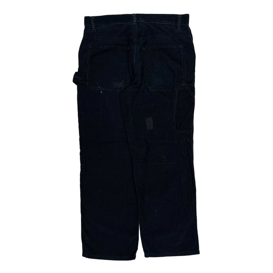 Calvin Klein Jeans Cord Trousers - 32″ Waist Black Cotton