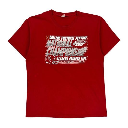 Alabama Crimson Tide Hanes T-Shirt - Large Red Cotton