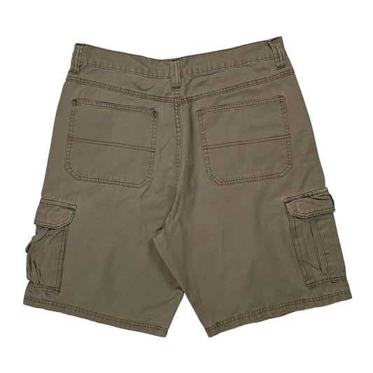 Wrangler Cargo Shorts - 32W 10L Khaki Cotton