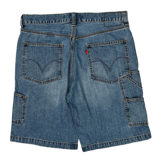 Levis Carpenter Shorts - 36W 10L Blue Cotton