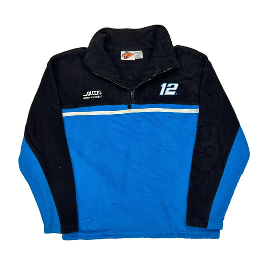 Ryan Newman Winners Circle Nascar 1/4 Zip - Large Blue Polyester