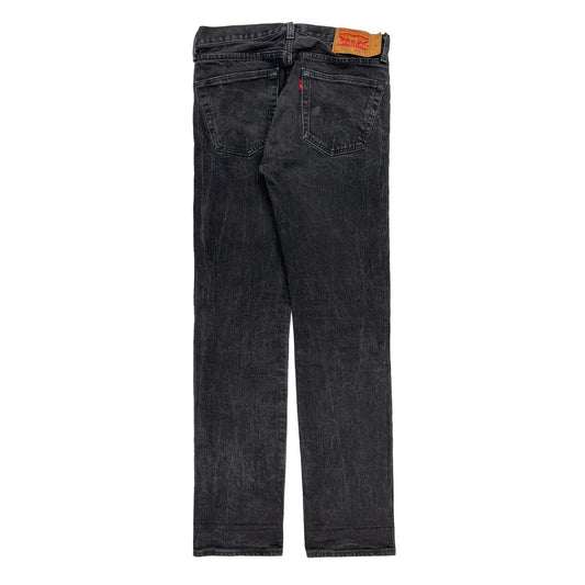 501 Levis Jeans - 30W UK 10 Black Cotton