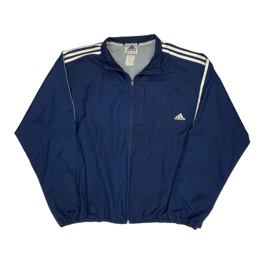 Vintage Adidas Track Jacket - 2XL Blue Polyester