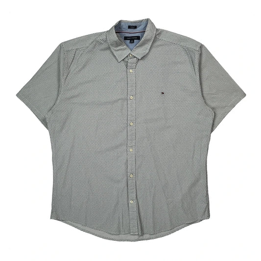 Vintage Tommy Hilfiger Short Sleeve Shirt - XL White Cotton