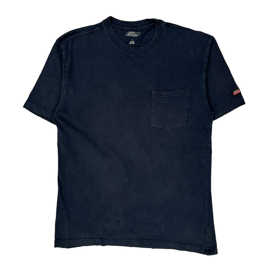 Vintage Dickies T-Shirt - Large Navy Cotton