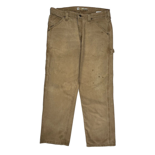 Lee Carpenter Trousers - 34W 31L Brown Cotton