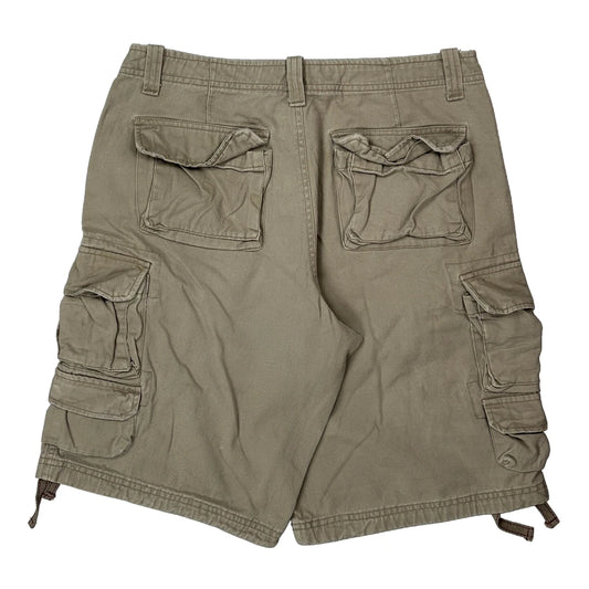 Vintage Levis Cargo Shorts - 34W 11L Beige Cotton