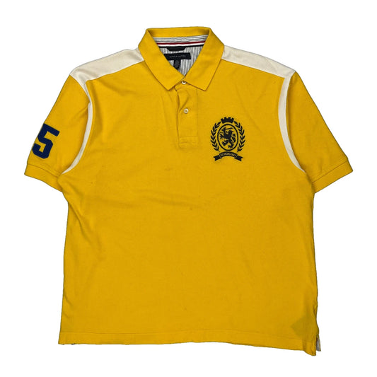 Tommy Hilfiger Polo Shirt - XL Yellow Cotton