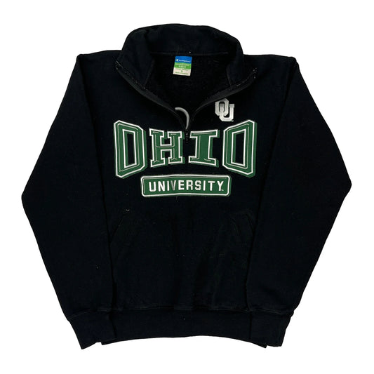 Champion College 1/4 Zip - Small Black Polyester