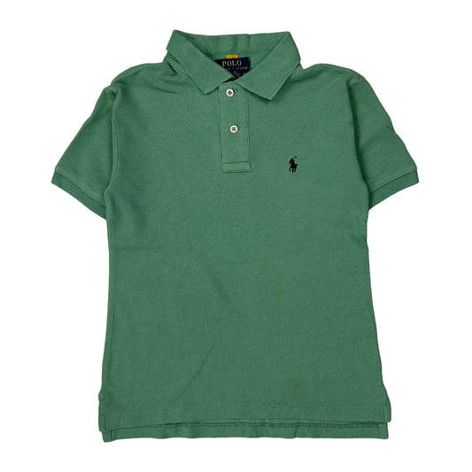 Vintage Age 8 Polo By Ralph Lauren Polo Shirt - Small Green Cotton