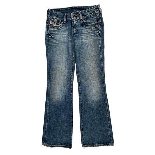 Diesel Boot Cut Flare Jeans - 30W UK 8 Blue Cotton
