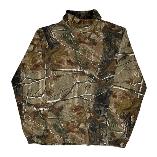 Guide Series Camo Rollneck - Medium Green Cotton
